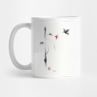 Sweetness - Hummingbird & Flower Painting Mug